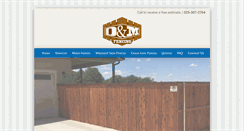 Desktop Screenshot of dandmfencing.com